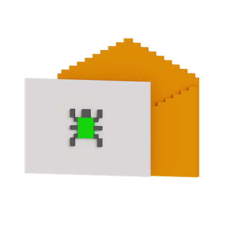 Vírus de e-mail  3D Icon