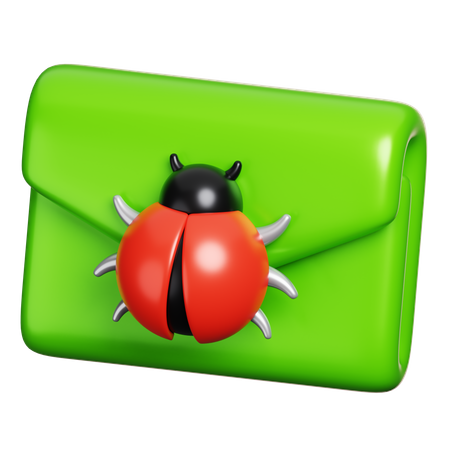 Vírus de e-mail  3D Icon