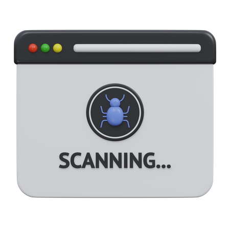 Virus de escaneo  3D Icon