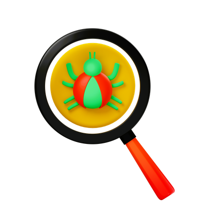 Vírus de pesquisa  3D Icon