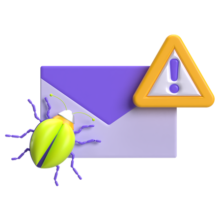 Virus-E-Mail  3D Icon