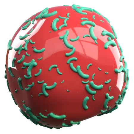 Virus épineux  3D Icon