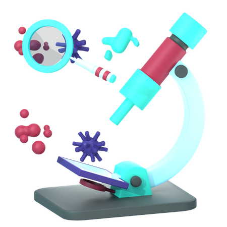 Virus Experiment 3D Icon