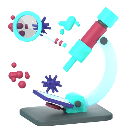 Virus Experiment 3D Icon