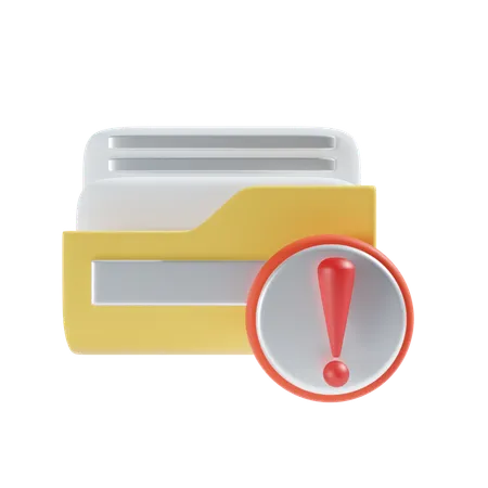Malware Folder Icon 3D Icon