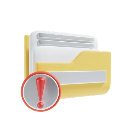 Malware Folder Icon 3D Icon
