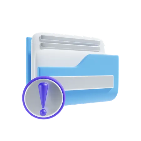 Malware Folder Icon 3 D Illustration 3D Icon
