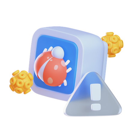 Virus Found  3D Icon