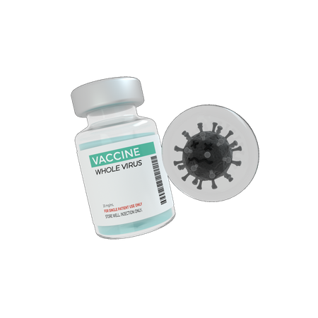 Virus inactif  3D Illustration