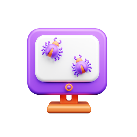 Virus de computadora  3D Icon