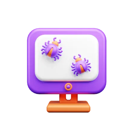 Virus de computadora  3D Icon