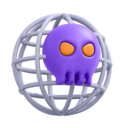 Virus Internet  3D Icon