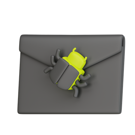 Virus Mail  3D Icon