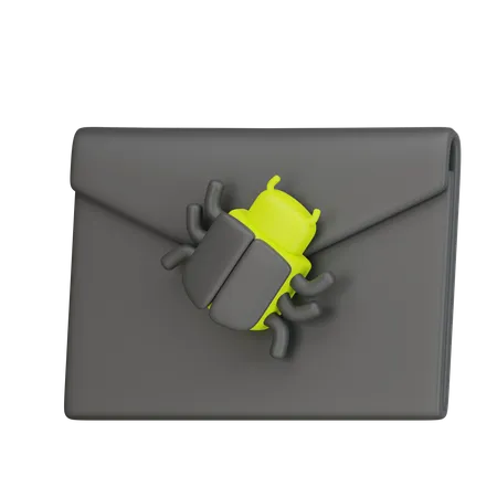 Virus Mail 3 D Icon 3D Icon