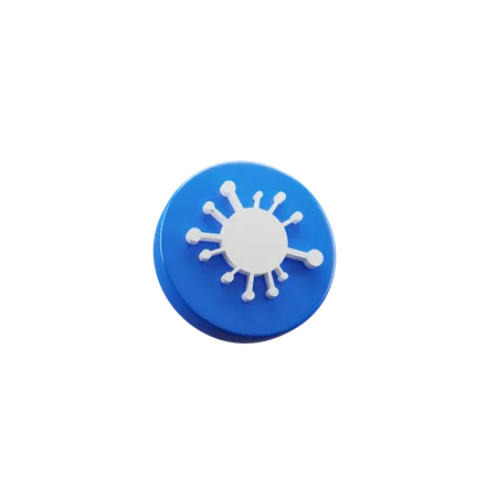 Virus Microbe  3D Icon