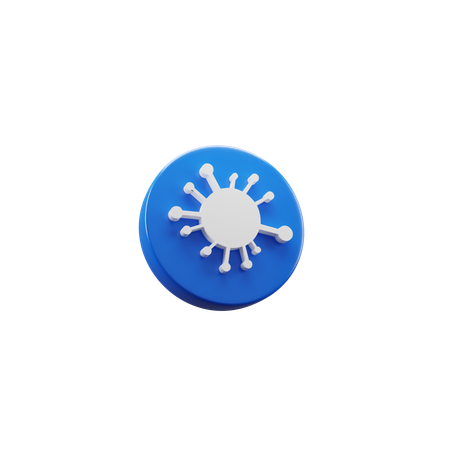 Virus-Mikrobe  3D Icon