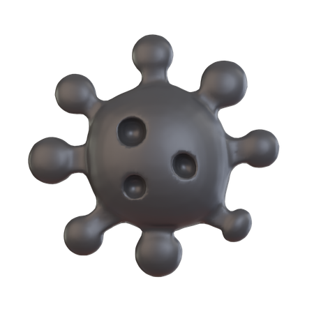 Virus Molecule  3D Icon