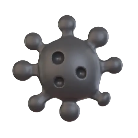 Virus Molecule  3D Icon
