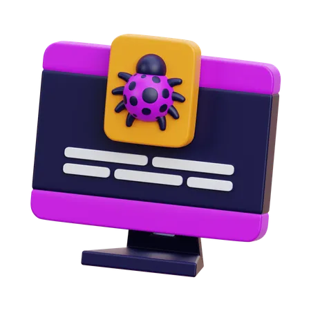 Virus informatique  3D Icon