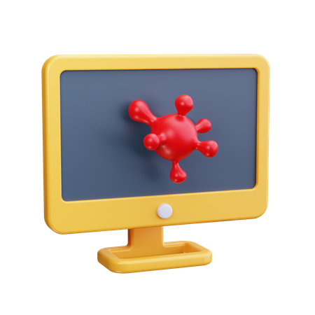 Virus informatique  3D Icon