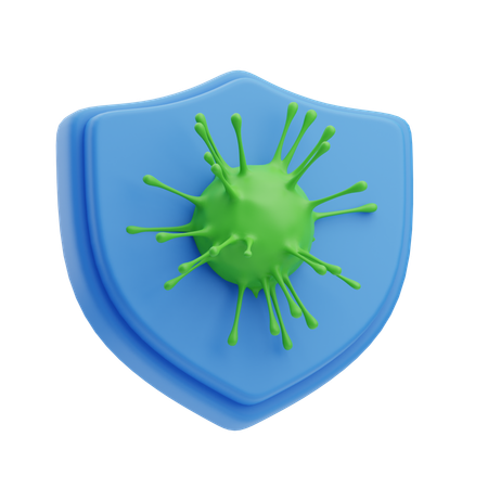 Virus Protection  3D Icon