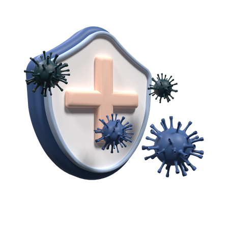 Virus Safety  3D Icon