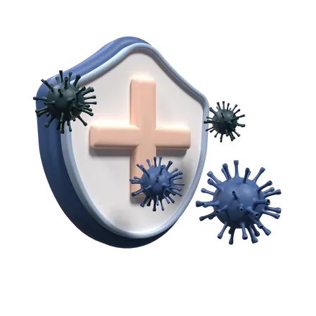Virus Safety  3D Icon