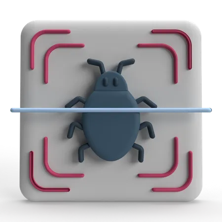 Virus Scan  3D Icon