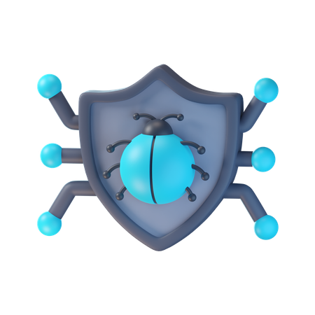 Sécurité antivirus  3D Icon