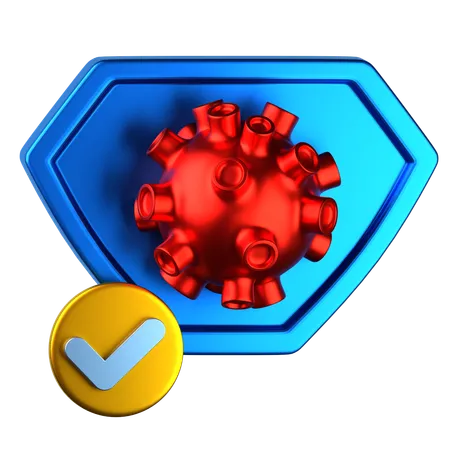 Virus Security  3D Icon