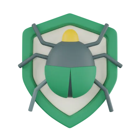 Virus Security  3D Icon