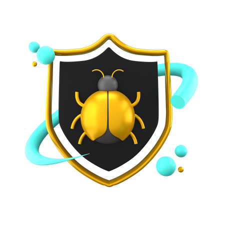 Virus Security  3D Icon