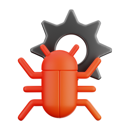 Virus Setting  3D Icon
