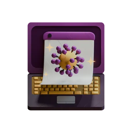 Virus du système  3D Icon