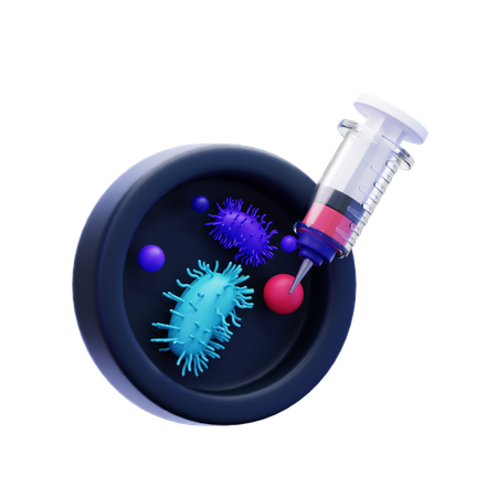 Virus vaccine  3D Icon