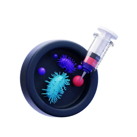 Virus vaccine  3D Icon