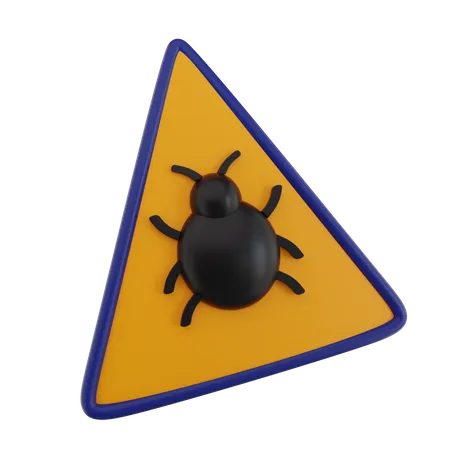 Virus Warning 3D Icon
