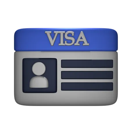 Visa  3D Icon