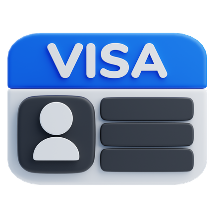 Visa  3D Icon