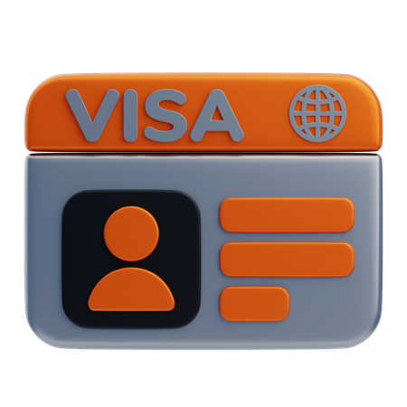 Visa  3D Icon