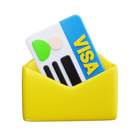 Visa d'immigration  3D Icon