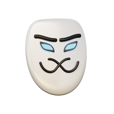 Visage anonyme  3D Icon