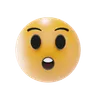 visage avec emoji bouche ouverte