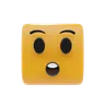 visage avec emoji bouche ouverte