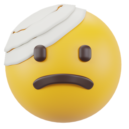 Visage avec un bandeau  3D Icon