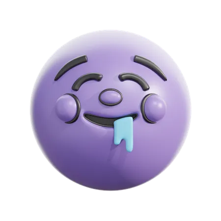 Visage baveux  3D Icon