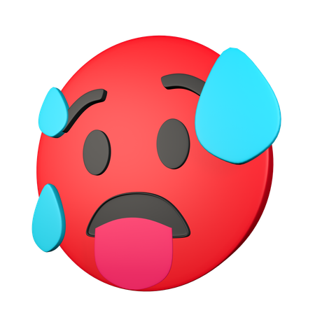 Visage chaud  3D Icon