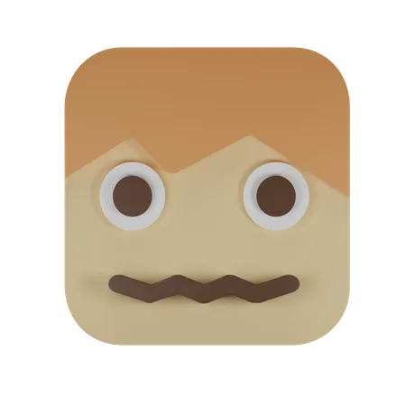Visage confus  3D Emoji