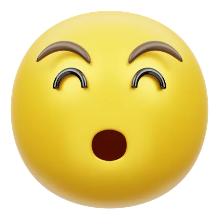 Visage qui crie  3D Emoji