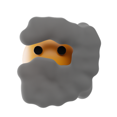 Visage dans les nuages emoji  3D Icon